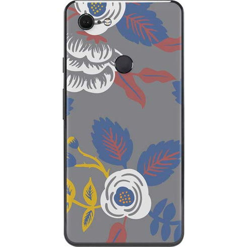 Autumn Grey Floral Google Pixel 3 XL Skin